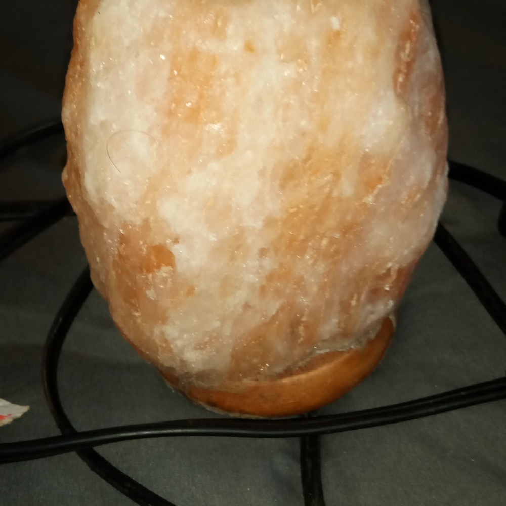 Salt Life Himalayan Salt Lamp - Warm Orange and White